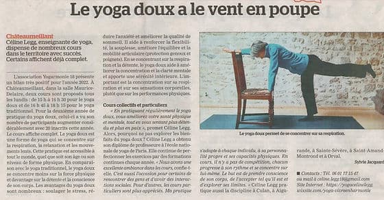Le yoga doux a le vent en poupe